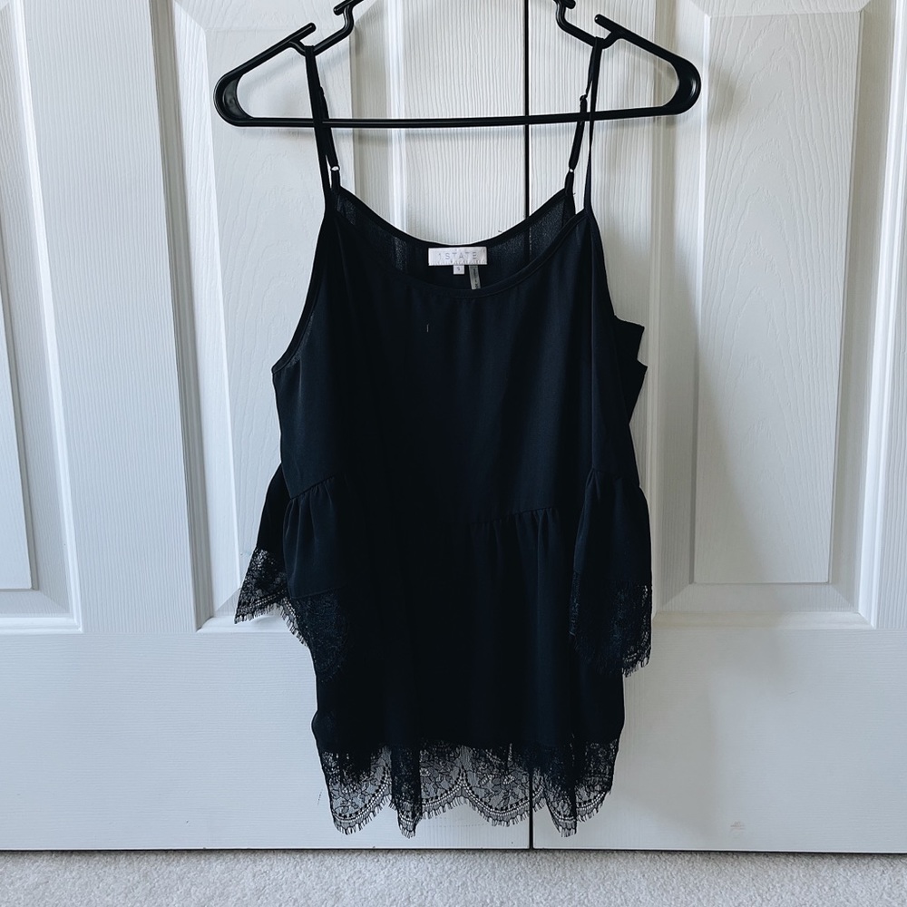 NWOT black lace top - Picture 5 of 7
